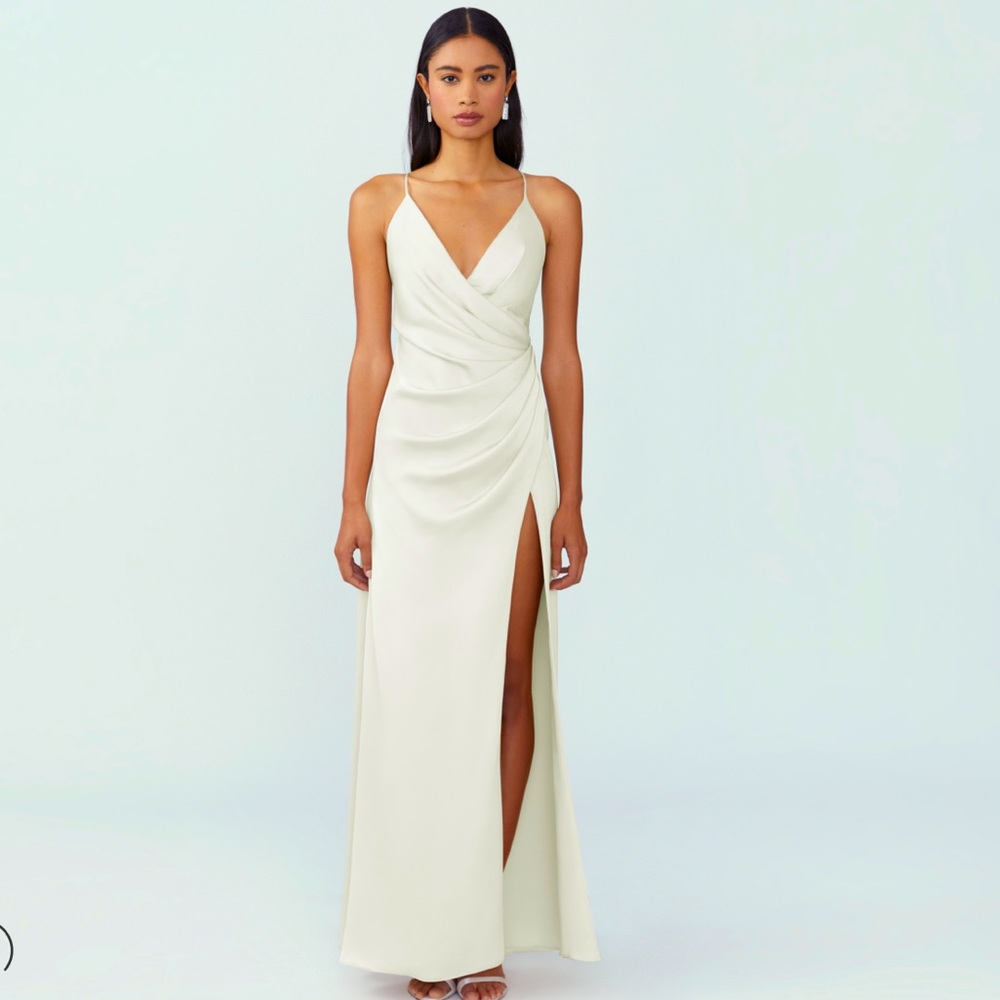Ivory wrap maxi dress Fame&Partners NWT BRIDES&BRIDESMAID Fits 6-8